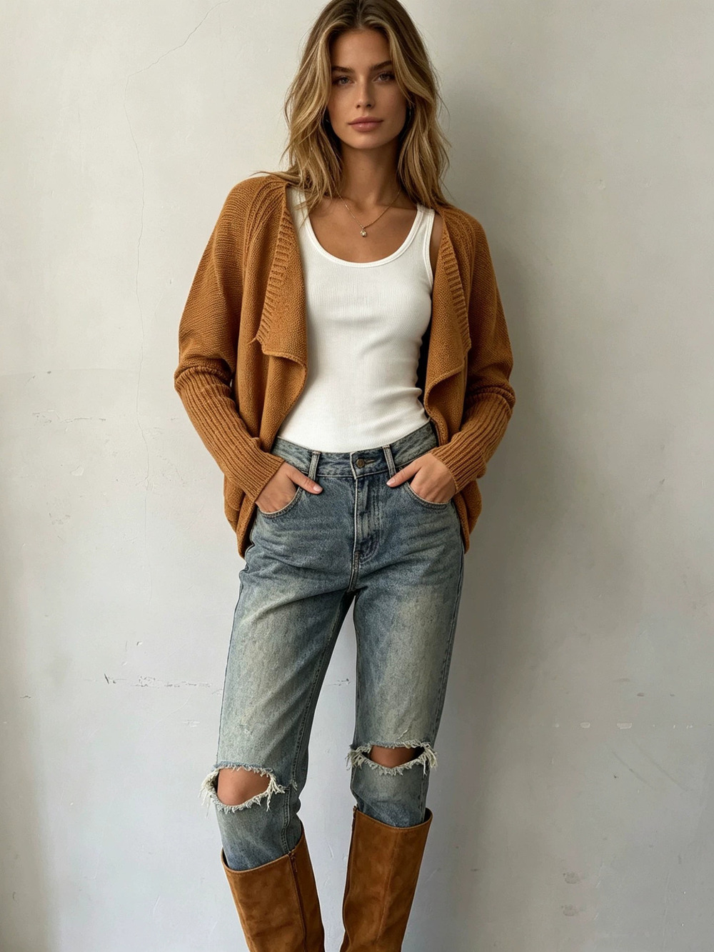 ZARA Batwing Sleeve Knit Cardigan Sweater Shawl Jacket Lazy Style